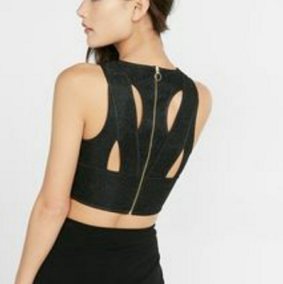 NWT Express | Sparkly Crop Top | Size XS - Picture 2 of 7